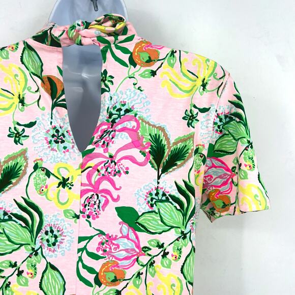 LILLY PULITZER Halle Short Sleeve Dress Medium Via Amore Spritzer Tropical NWOT - Picture 10 of 13